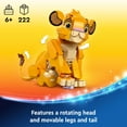 thumbnail image 5 of LEGO Disney Simba the Lion King Buildable Toy for Kids, - Fun Birthday Gift for Ages 6+ - 43243, 5 of 9