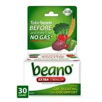 Beano Extra Strength, Gas Prevention & Digestive Enzyme Supplement, 30 Count