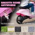 thumbnail image 5 of Qaba Kids Motorcycle, 24V Electric Motorcycle with Rear Suspension, LED Lights, Ride On Toy with 3-Speed Control for 8-12 Years Boys and Girls, Pink, 5 of 9