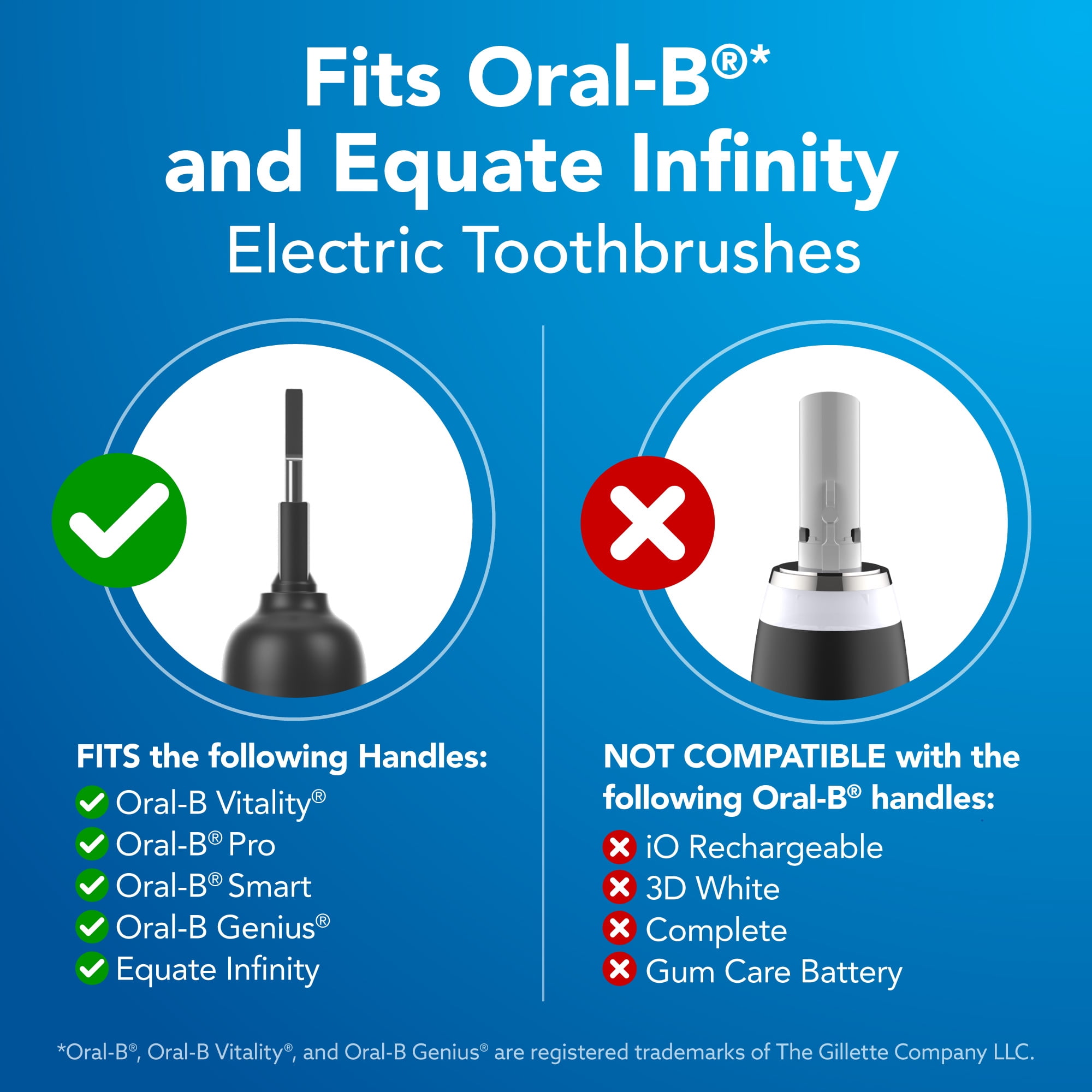 Equate Easy Flex Total Power Electric Toothbrush Replacement Heads, 8 Count