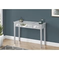thumbnail image 2 of Monarch Specialties Vanity, Desk, Makeup Table, Organizer, Dressing Table, Bedroom, Mirror, Grey, Clear, Transitional, 2 of 4