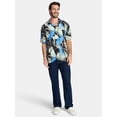 thumbnail image 2 of Lilo and Stitch Men's and Big Men's Graphic Button Up Shirt, Sizes S-3XL, 2 of 5