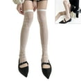 thumbnail image 2 of Women's Leg Warmer Sheer Mesh Leg Sleeves Subcultures Long Leg Socks Summers Leg Covers Streetwears Long Boot Socks Gifts, 2 of 8