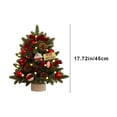 thumbnail image 3 of Fiudx Decoración del hogar Adornos navideños Cuentas flocadas Mini árbol de Navidad Adorno navideño Escritorio Pequeño árbol de Navidad, 3 of 6