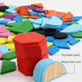 thumbnail image 3 of Patrón De Madera Bloques Forma Geométrica Rompecabezas Tangram Juguetes Regalos Para Niños 210 Piezas Scienceny FN002154-00, 3 of 5