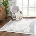 thumbnail image 2 of BoutiqueRugs Zane Farmhouse Area Rug - Light Gray, Cream - 6'7" x 9', 2 of 15