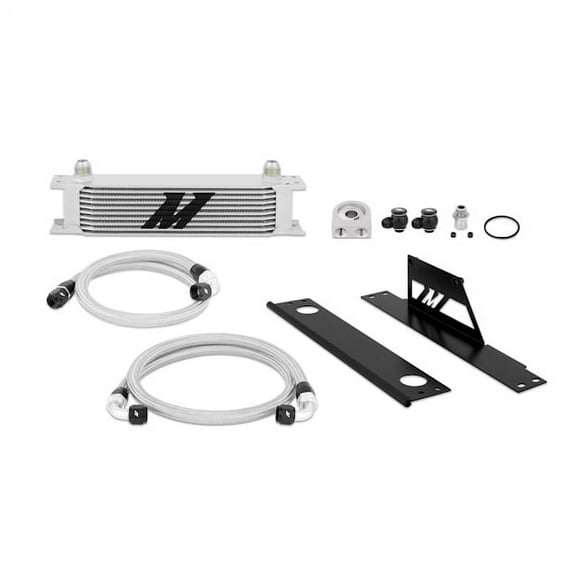 Mishimoto MMOC-WRX-01 Oil Cooler Kit Compatible With Subaru WRX/STI 2001-2007 Silver