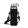 thumbnail image 5 of Water Bottle Carrier, Diving Cloth Water bottle Holder Bag Case Pouch Cover 600ML, 800 ML or 1500ML, Adjustable Shoulder Strap, Great for Stainless Steel and Plastic Bottles, Sport Drinks, 5 of 7