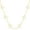 Gold White Choker, variant on Four Leaf Clover Choker Necklace for Women | 18K Gold Plated Lucky 4 Leaf Jewelry | Trendy Gifts for Her