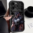thumbnail image 4 of Marvel funda de teléfono de silicona líquida para Apple, carcasa trasera de parachoques, Iron Man, Spiderman Art, 11, 12, 13, 14, 15 Pro Max, 16 Plus, 4 of 5
