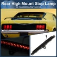 thumbnail image 3 of Luces de freno LED únicas para Ford Mustang 2010-2014, impermeables, con carcasa de plástico negra, 3 of 7