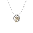thumbnail image 2 of Delight Jewelry Goldtone Crystal Initial - P - Miracles Ring Charm Necklace, 18", 2 of 4