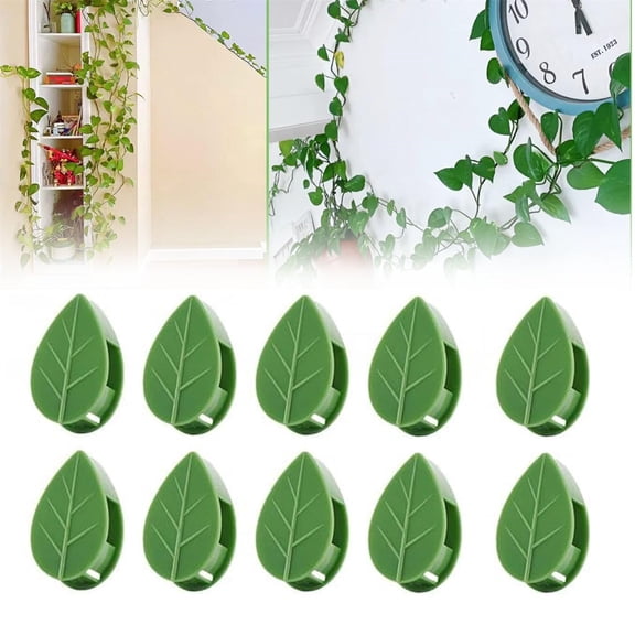 Plant Clips for Climbing Plants, Plant Climbing Wall Fixture Clips Self-Adhesive Plant Support Clips Wall Vines Fixing Clips, Plant Climbing Support Clips Hook for Indoor Outdoor Decoration (10PCS)