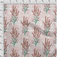 thumbnail image 3 of oneOone Polyester Lycra Rose Pink Fabric Leaves & Flowers Floral Fabric For Sewing Printed Craft Fabric By The Yard 56 Inch Wide, 3 of 4
