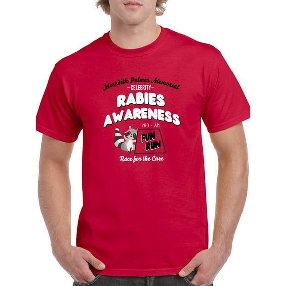 Rabies Awareness T-Shirt Men -Smartprints Designs, Male Large