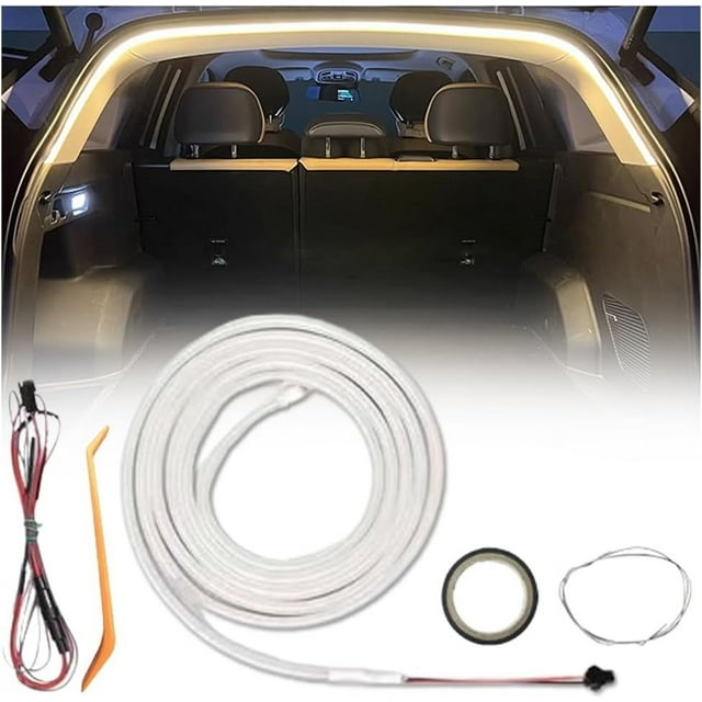 Dynamic Flowing Car Trunk Light Strip, Led Light Strip Lights for Car Trunk Cargo Area or Interior Illumination Decoration, Interior Accessories Sensor Auto ON/Off