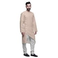 thumbnail image 2 of Atasi Printed Ethnic Kurta With White Churidar Pajama Set For Men Summer Wear, 2 of 3