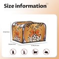 thumbnail image 4 of KLL Fall Farmhouse Pumpkins1 Print 4 Slice Toaster Dust Covers Kitchen Small Appliance Cover with 2 Pockets,Can hold Jam Spreader Knife & Toaster Tongs (12.4 x 10.6 x 8.2), 4 of 6