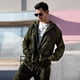 thumbnail image 3 of Conjunto deportivo y de ocio para hombre de talla grande de otoño e invierno, conjunto de dos piezas, conjunto de cárdigan de camuflaje con capucha empalmada para hombre, 3 of 5