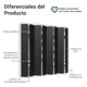 thumbnail image 4 of Ropero Closet Madesa Venus 8 Puertas 216cm Blanco/Negro 1, 4 of 5