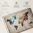 thumbnail image 6 of Elephant Stock Abalone World Map Wall Art - Horizontal Canvas Wall Art - Living Room Wall Decor - Map Canvas - Beige And Brown Decor - 45" x 30", 6 of 8