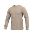 thumbnail image 2 of Rothco Moisture Wicking Long Sleeve T-Shirt - Desert Sand, 2 of 3