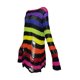 thumbnail image 5 of Sunloudy Camisa ahuecada para mujer, manga larga, cuello redondo, corte a rayas, tejido, informal, fiesta, otoño, primavera, tops Sunloudy  Tamaño medio, 5 of 8