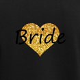thumbnail image 3 of CafePress - Bride Gold Glitter Heart Pajamas - Women's Short Sleeve Print T-Shirt and Pants Dark Cotton Pajama Set, 3 of 7