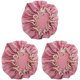 thumbnail image 1 of 3X Gorro de Ducha de Doble Capa Sombrero Impermeable para Mujer Baños Sombrero de Baño de Pelo  Cubierta de Pelo Gorro para Cabello Seco con Humo de Aceite Rosado, 1 of 1