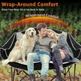 thumbnail image 5 of Jacgood Double Camping Chair for Couples, Comfortable Folding Loveseat with 2 Cup Holders & Armrests, Heavy-Duty 660lb Capacity for Camping, 5 of 9