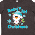 thumbnail image 4 of Inktastic Baby's 1st Christmas with Cute Penguin and Snowflakes Boys or Girls Toddler T-Shirt, 4 of 5