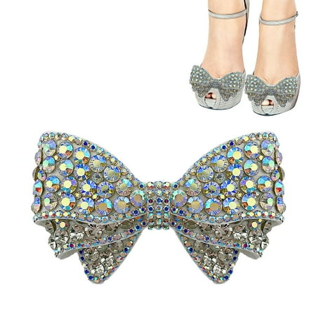 

Gecorid Shoe Clips Rhinestone Rhinestone Crystal Wedding Bridal Shoe Clips Crystal Bowknot Hat Dress Shoes Clip Decoration for Women Girl Lady Teen opportune