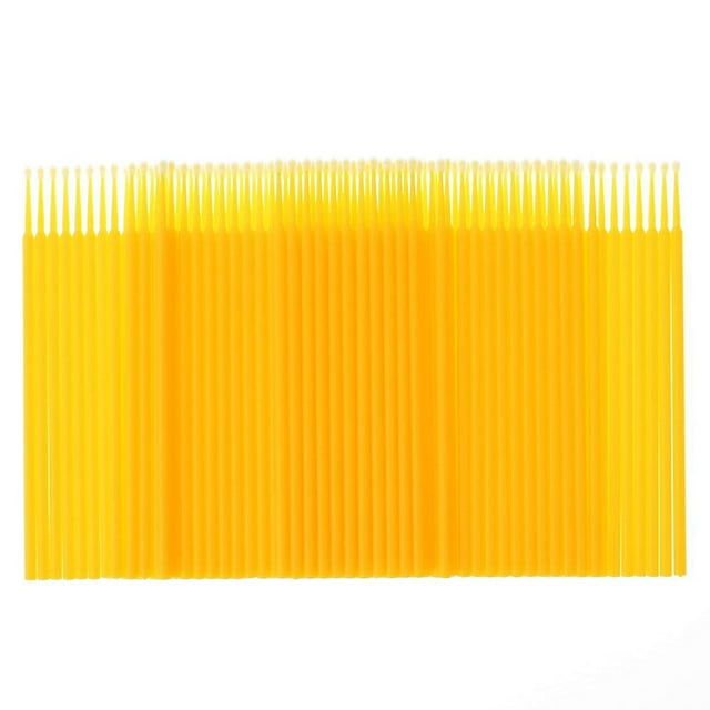 100pcs Double Head Disposable Swab Fiber Buds Plastic Sticks Eyebrow Eyelash Make Up Tools