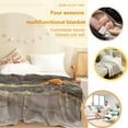 thumbnail image 5 of Marble Flannel Fleece Blanket, Black Grey Marble Gold Foil Cracked Lines Ultra-Soft Microfiber Throw Blanket for Bedroom Living Couch Sofa Kids Adults 40x50in, 5 of 6