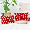 thumbnail image 4 of Valentine''s Day Love Kisses Throw Pillow Covers 12x20 Inch Set of 2 White Hearts Decor Lover‘s Lips Red Throw Pillow Covers Valentine''s Day Cushion Case Decoration for Sofa Couch, 4 of 6