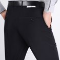 thumbnail image 2 of Pantalones occidentales de mediana edad y mayores Pantalones de verano sueltos y finos para hombres de negocios Pantalones de traje para hombres de mediana edad Pantalones de traje de papá, 2 of 3