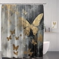 thumbnail image 2 of JOOCAR Aesthetics Butterfly Shower Curtain Set, Modern Shower Curtain for Decor, Waterproof Washable Fabric Shower Curtain, 2 of 6
