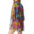 thumbnail image 2 of Electric Jungle Enchant Cover-Up Dress Swimsuit, 2 of 4