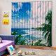 thumbnail image 2 of Cortinas térmicas sedosas la de estar y dormitorio, estilo marino, 2 paneles, cortina para ventana con impresión 3D Cielo y mar Zulema Cortina de poliéster, 2 of 8