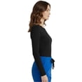 thumbnail image 3 of HeedFit Women’s Long Sleeve Underscrub Tee, Soft Stretch Breathable, 2-Pack s, Black, 3 of 5