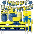 thumbnail image 1 of Decoración de dibujos animados de estilo Anime para fiesta de cumpleaños, pajitas de plástico, plato, servilletas, pegatinas, globos, adorno de pastel, suministros para eventos, 1 of 1