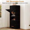 thumbnail image 4 of BGTREND 7 Tier Narrow Shoe Rack with Covers Shoe Storage Organizer Holds 14 Pairs for Closet Entryway Hallway, Black, 4 of 9