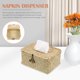thumbnail image 3 of GOOHOCHY Napkin Dispenser De Estilo Campestre Para Hogar Oficina Color Khaki Con Apertura Amplia, 3 of 5