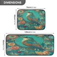 thumbnail image 3 of 2-Piece Kitchen Rugs Set Non-Slip Mats Carpet Floor for Kitchen, Bathroom (19.7"x27.6" & 19.7"x47.2") Beautiful Psychedelic Bird, 3 of 7