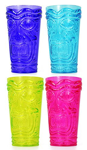 Tiki Time 22 oz Plastic Cups 8 ct 