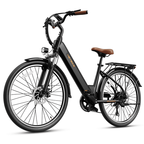 Heybike Vélo de Ville Électrique Cityscape 2.0 500W avec Batterie Amovible 36V 13Ah jusqu'à 50 Miles, Vélo de Banlieue Électrique de 26 Pouces pour Adultes, Vélos à 7 Vitesses