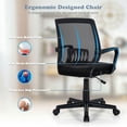 thumbnail image 4 of Spaco Mid-Back Mesh Height Adjustable Executive Chair with Lumbar Support, Home Office Computer Desk Chair, Ergonomic Office Chair for Bedroom,Study, 4 of 8