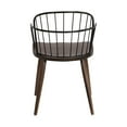 thumbnail image 3 of Bradley Steel Framed Side Chair in Black Powder Coated Finish and Walnut Glazed Wood, 3 of 6