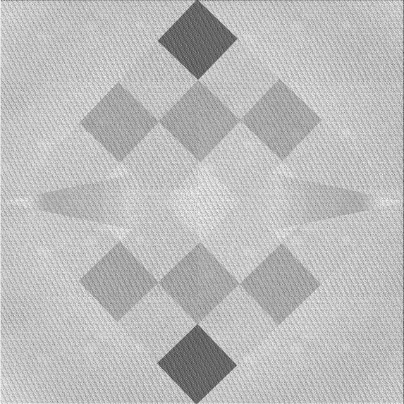Ahgly Company Indoor Square Patterned Dark Gray Area Rugs, 8' Square