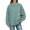 X326 Green5, variant on Bysome Women Sweatshirts Solid Color Long Sleeve Mandarin Collar Tops Autumn Warm Women Sweatshirt Size L Beige